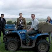 Dales farmers meeting Chanellor Rishi Sunak in a hay meadow