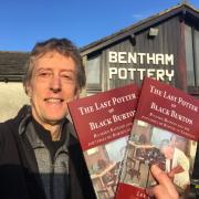Lee Cartledge, Bentham Pottery, with his book