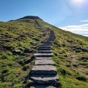 The path to the summit of Ingleborough