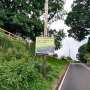 Lancashire roadworks sign