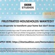 Take part in a home makeover show
