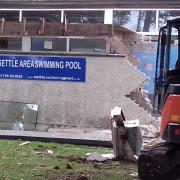 Work is underway on the £800,000 redevelopment of Settle Pool. The pool is closed temporarily but is due to reopen later this month