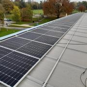Solar panels at Craven Leisure