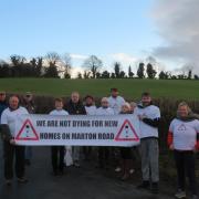 Objectors to the housing proposals off Marton Road, Gargrave