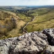 Malhamdale, from the limestone pavement on the cove