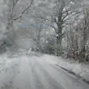 Snow at West Marton at Saturday lunchtime