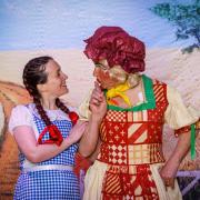 Dorothy, played by Laura Lipscombe, and Auntie Em, Peter Poulter. Picture: www.paulbrownimages.com