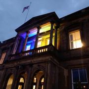 Skipton Town Hall is showing solidarity with Ukraine