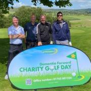 Participants in Skipton Golf Day dementia day