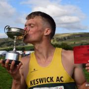 Kilnsey Show Crag Fell Race Men's Champion Mark Lamb of Keswick AC