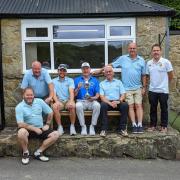 Pictured here are the winning Ingleborough team with 2022 Captain, David Colgrave, holding the trophy and team members (Lto R) Richard Barrett, Nigel Green, Dan Hudson-Mellor, Peter Johnson, Chris Sharp and Mark Vickery plus Mike Harrop.