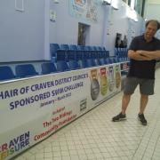 Cllr Simon Myers at Craven Leisure pool. Picture CDC