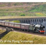 Flying Scotsman over Ribblehead viaduct stamp will bear last silhouette of the Queen