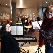 Sally-Anne and Gabriella, The Passerini- Brown Duo at Settle Parish Church