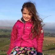 Nancie Foster, 8, is walking the Three Peaks in June