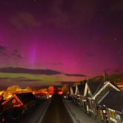 Settle station and an aurora on Sunday night