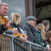 Wharfedale fans watch on as the Foresters book their place in the League Cup final. Photo: John Burridge