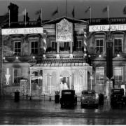 Skipton Town Hall, all dressed up for the coronation of Queen Elizabeth in 1953