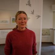 Hester Cox at the exhibition