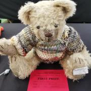 Giggleswick Horticultural Society show first prize soft toy by Gillian Cannon