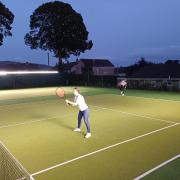 Craven Lawn Tennis Club, floodlit