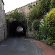 The dark tunnel under the canal at Kildwick once said to have been the haunt of Guytrash