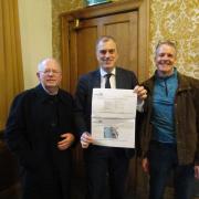Julian Smith MP meets with Colin Coleman and Chris Hirst from Settle Pool