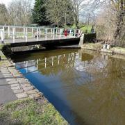 The swing bridge over the canal