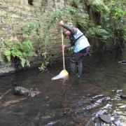 Cleaning a section of the Aire