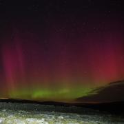 Aurora near Langcliffe pictured in early March
