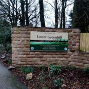 The entrance to Lower Greenfield caravan park