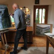 Brian Burton in his studio