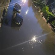 Flooding in Skipton on Wednesday