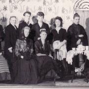 Ingleton Secondary Modern School's drama group in 1960