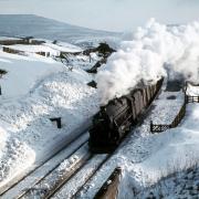 Skipton finally got a through route to Scotland on opening of the Settle-Carlisle railway in 1876. It has always been prone to extremes of weather, as in January 1963. This freight train was passing Dent station on the first day the line had been