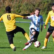 Silsden Whitestar (blue and white) lost their first Craven League fixture of the season on Saturday. Picture: Richard Leach.