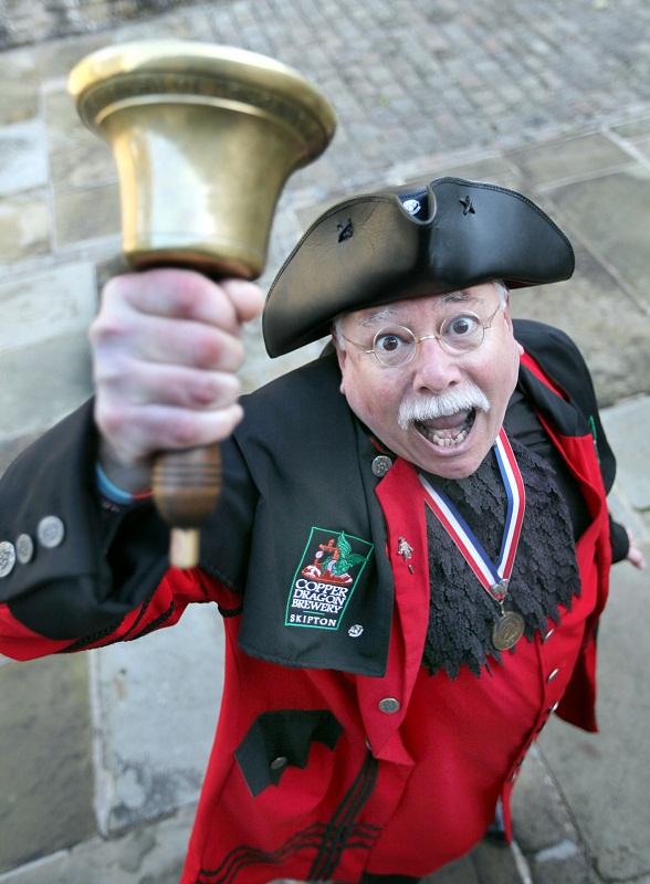 Skipton’s former town crier Kevin Griffiths
