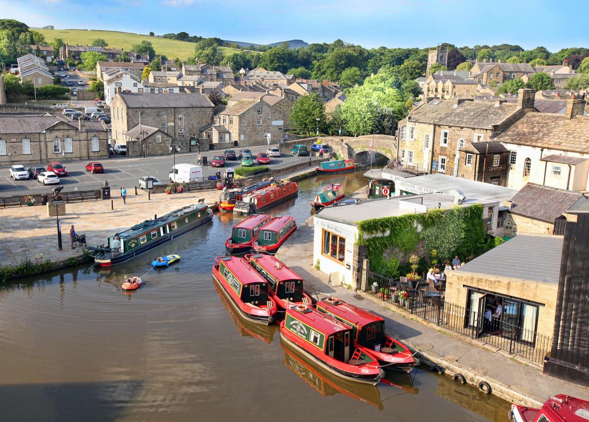 A unique bird’s eye view of Skipton’s impressive canal basin