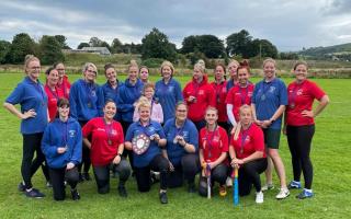 Skipton Springboks (blue) and Silsden Smashers (red) following the rounders tournament at Sandylands last month