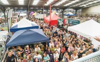 Crowds at the food and drink festival in 2016