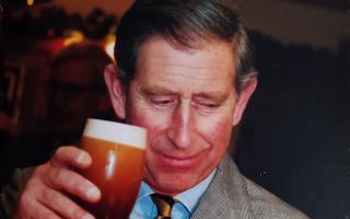The then Prince Charles in Stainforth in 2001 at The Craven Heifer pub