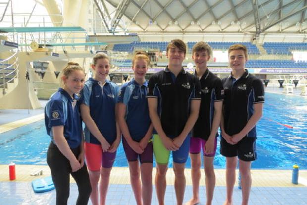 The Skipton swimmers who competed at Ponds Forge